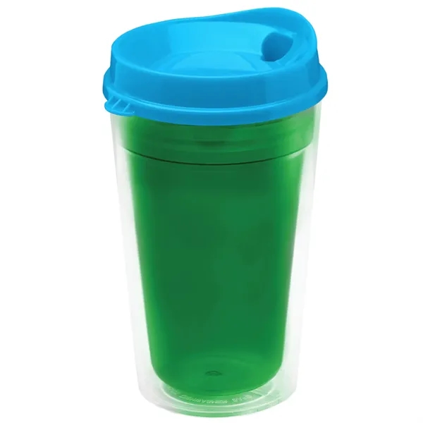 16 oz. Double-Wall Insulated Transparent Tumbler with Auto Sip Lid... from ASI 40480 Koozie Group