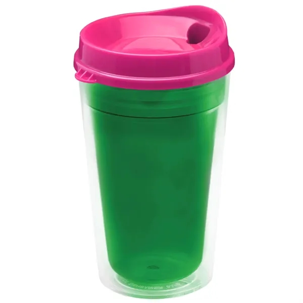 16 oz. Double-Wall Insulated Transparent Tumbler with Auto Sip Lid... from ASI 40480 Koozie Group