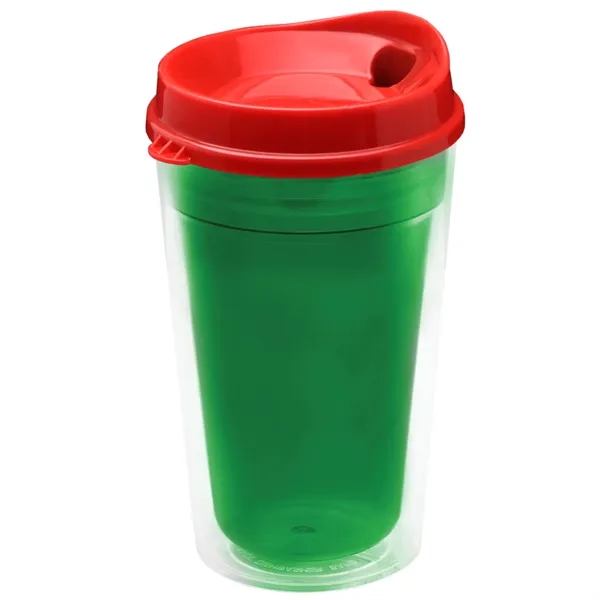 16 oz. Double-Wall Insulated Transparent Tumbler with Auto Sip Lid... from ASI 40480 Koozie Group