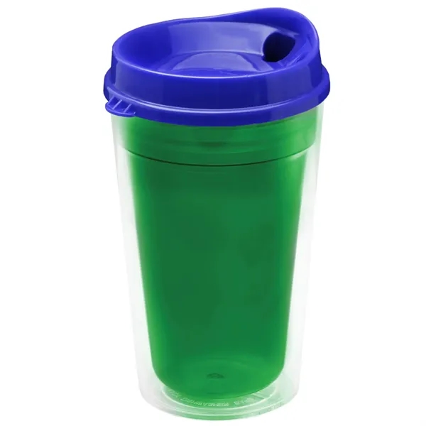 16 oz. Double-Wall Insulated Transparent Tumbler with Auto Sip Lid... from ASI 40480 Koozie Group