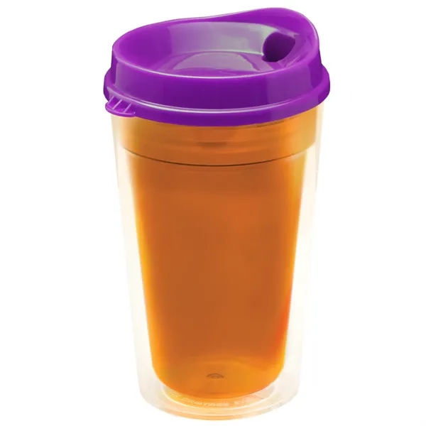 16 oz. Double-Wall Insulated Transparent Tumbler with Auto Sip Lid... from ASI 40480 Koozie Group