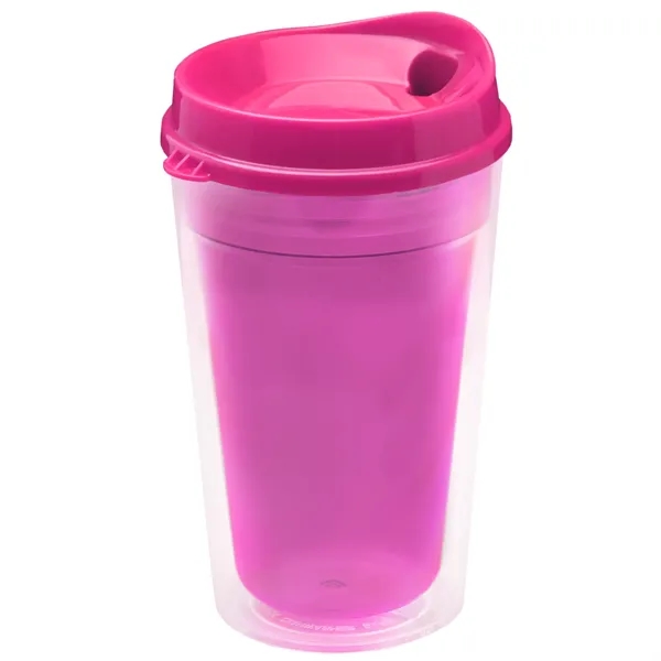 16 oz. Double-Wall Insulated Transparent Tumbler with Auto Sip Lid... from ASI 40480 Koozie Group