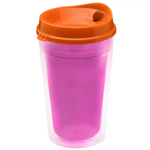 16 oz. Double-Wall Insulated Transparent Tumbler with Auto Sip Lid... from ASI 40480 Koozie Group