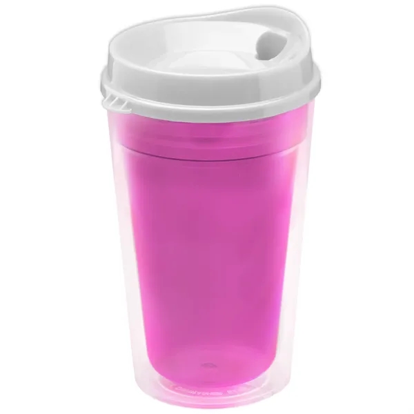 16 oz. Double-Wall Insulated Transparent Tumbler with Auto Sip Lid... from ASI 40480 Koozie Group