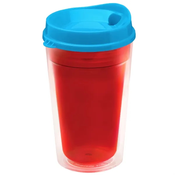 16 oz. Double-Wall Insulated Transparent Tumbler with Auto Sip Lid... from ASI 40480 Koozie Group