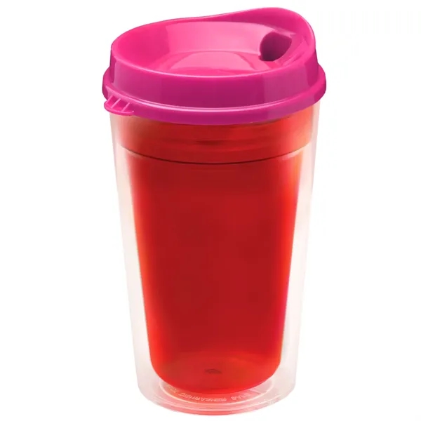 16 oz. Double-Wall Insulated Transparent Tumbler with Auto Sip Lid... from ASI 40480 Koozie Group