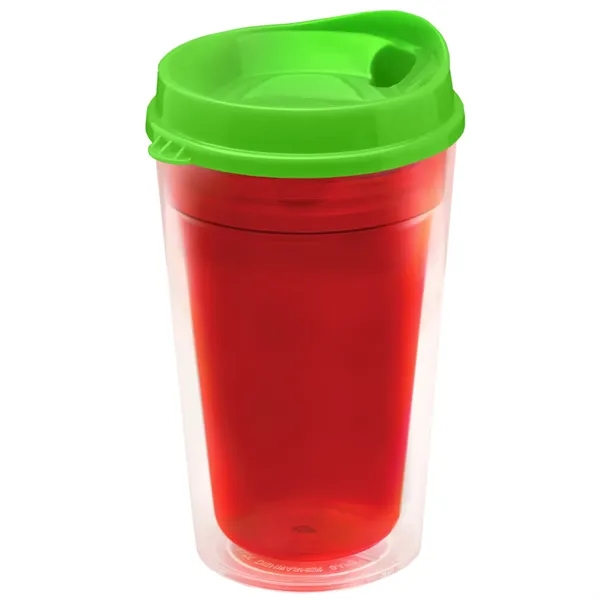 16 oz. Double-Wall Insulated Transparent Tumbler with Auto Sip Lid... from ASI 40480 Koozie Group