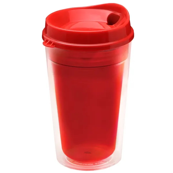 16 oz. Double-Wall Insulated Transparent Tumbler with Auto Sip Lid... from ASI 40480 Koozie Group