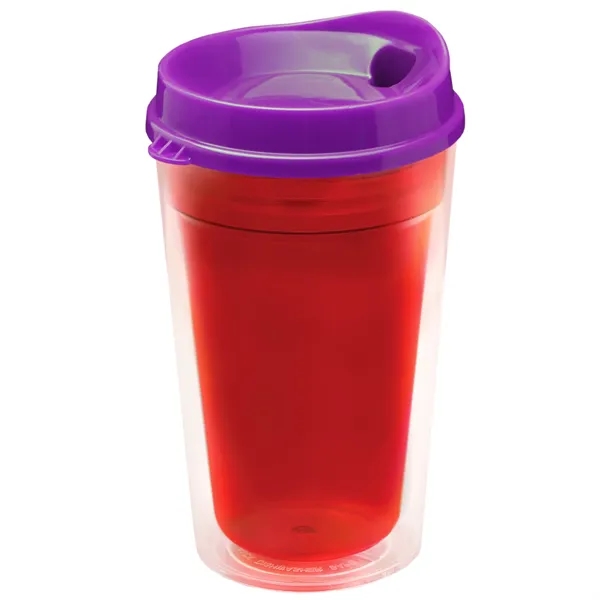 16 oz. Double-Wall Insulated Transparent Tumbler with Auto Sip Lid... from ASI 40480 Koozie Group