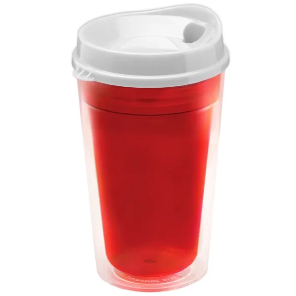 16 oz. Double-Wall Insulated Transparent Tumbler with Auto Sip Lid... from ASI 40480 Koozie Group