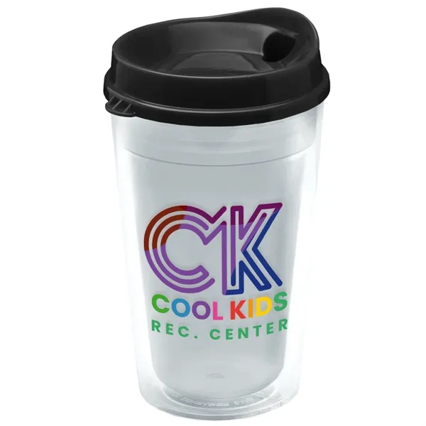 16 oz. Double-Wall Insulated Transparent Tumbler with Auto Sip Lid... from ASI 40480 Koozie Group