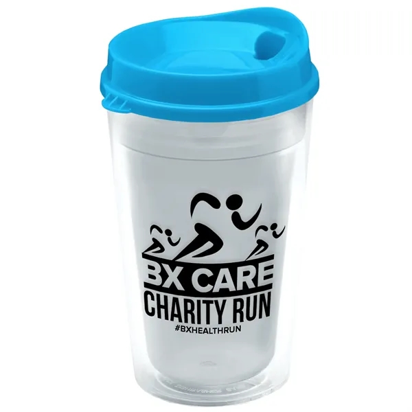 16 oz. Double-Wall Insulated Transparent Tumbler with Auto Sip Lid... from ASI 40480 Koozie Group