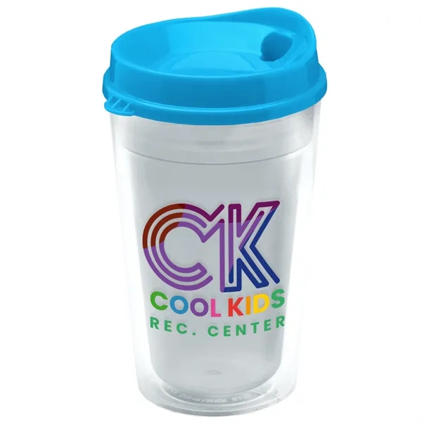 16 oz. Double-Wall Insulated Transparent Tumbler with Auto Sip Lid... from ASI 40480 Koozie Group