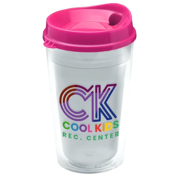 16 oz. Double-Wall Insulated Transparent Tumbler with Auto Sip Lid... from ASI 40480 Koozie Group
