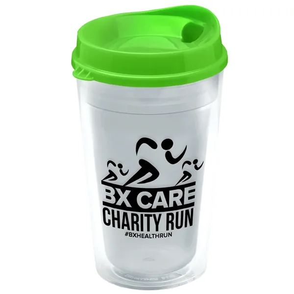 16 oz. Double-Wall Insulated Transparent Tumbler with Auto Sip Lid... from ASI 40480 Koozie Group