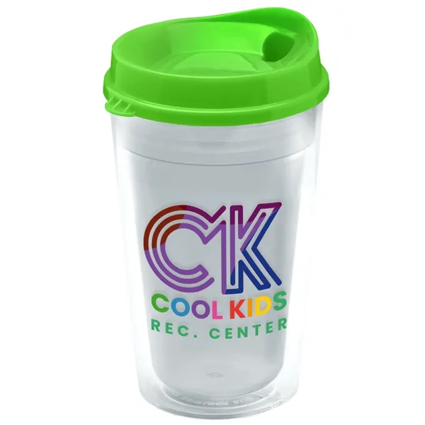 16 oz. Double-Wall Insulated Transparent Tumbler with Auto Sip Lid... from ASI 40480 Koozie Group