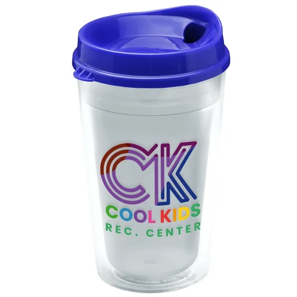 16 oz. Double-Wall Insulated Transparent Tumbler with Auto Sip Lid... from ASI 40480 Koozie Group