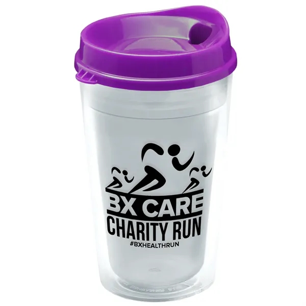 16 oz. Double-Wall Insulated Transparent Tumbler with Auto Sip Lid... from ASI 40480 Koozie Group