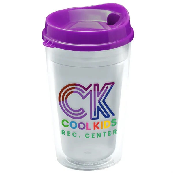 16 oz. Double-Wall Insulated Transparent Tumbler with Auto Sip Lid... from ASI 40480 Koozie Group