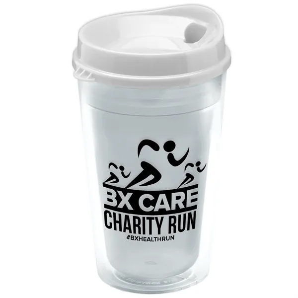 16 oz. Double-Wall Insulated Transparent Tumbler with Auto Sip Lid... from ASI 40480 Koozie Group