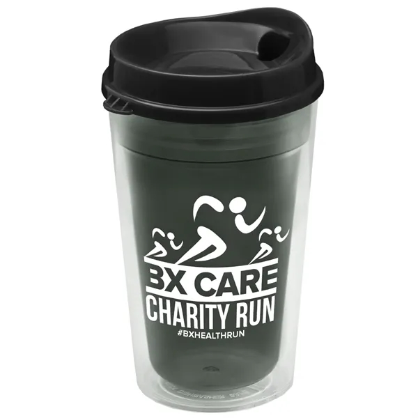 16 oz. Double-Wall Insulated Transparent Tumbler with Auto Sip Lid... from ASI 40480 Koozie Group