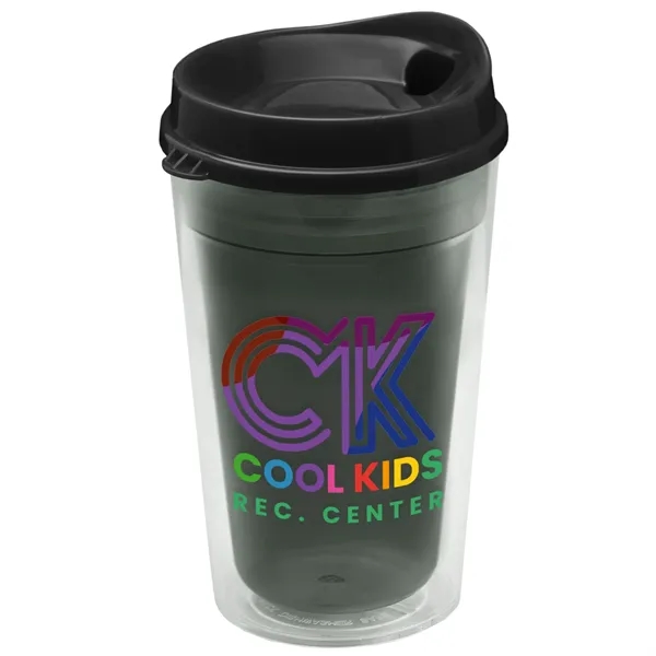 16 oz. Double-Wall Insulated Transparent Tumbler with Auto Sip Lid... from ASI 40480 Koozie Group