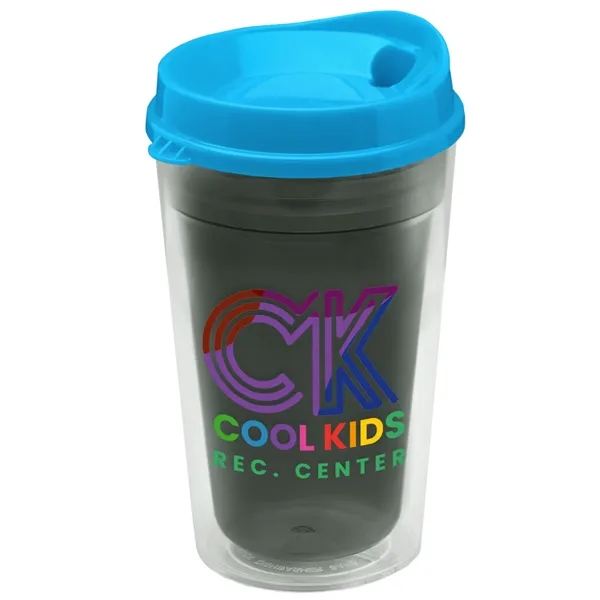 16 oz. Double-Wall Insulated Transparent Tumbler with Auto Sip Lid... from ASI 40480 Koozie Group