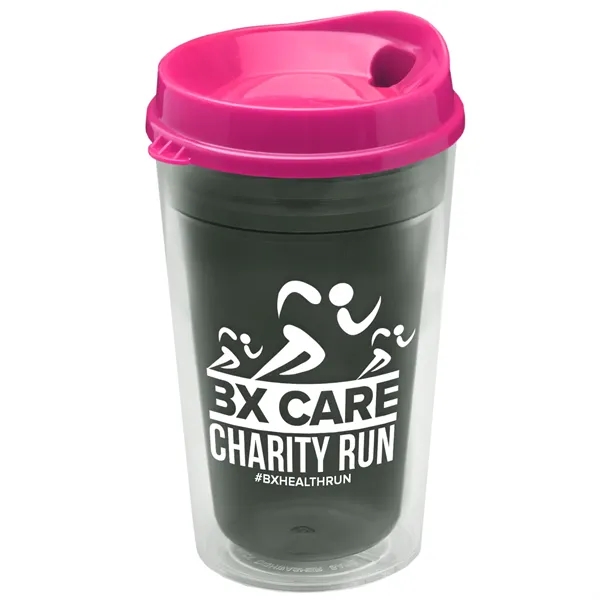 16 oz. Double-Wall Insulated Transparent Tumbler with Auto Sip Lid... from ASI 40480 Koozie Group