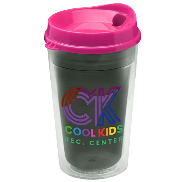 16 oz. Double-Wall Insulated Transparent Tumbler with Auto Sip Lid... from ASI 40480 Koozie Group
