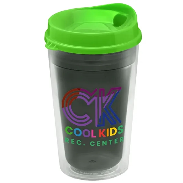 16 oz. Double-Wall Insulated Transparent Tumbler with Auto Sip Lid... from ASI 40480 Koozie Group