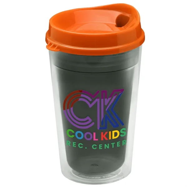 16 oz. Double-Wall Insulated Transparent Tumbler with Auto Sip Lid... from ASI 40480 Koozie Group
