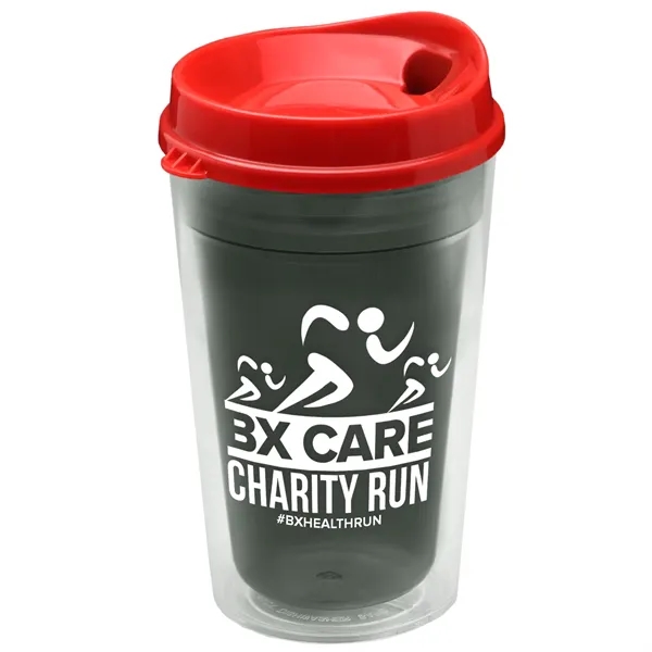 16 oz. Double-Wall Insulated Transparent Tumbler with Auto Sip Lid... from ASI 40480 Koozie Group