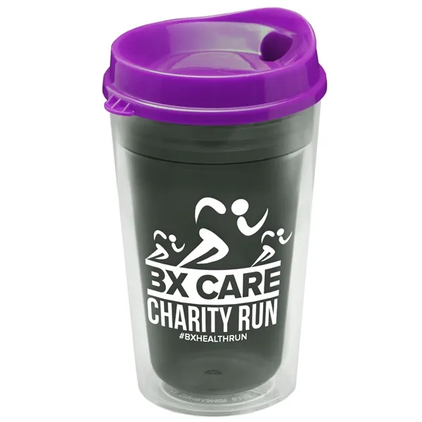 16 oz. Double-Wall Insulated Transparent Tumbler with Auto Sip Lid... from ASI 40480 Koozie Group