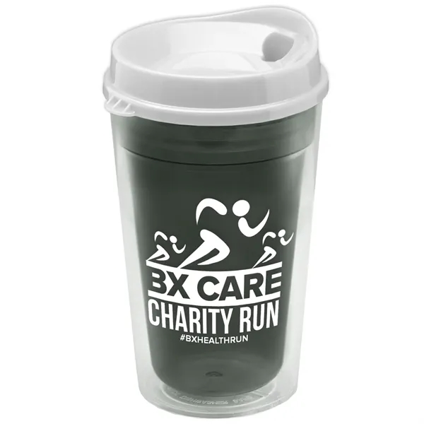 16 oz. Double-Wall Insulated Transparent Tumbler with Auto Sip Lid... from ASI 40480 Koozie Group