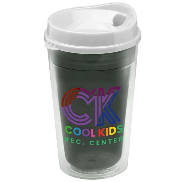 16 oz. Double-Wall Insulated Transparent Tumbler with Auto Sip Lid... from ASI 40480 Koozie Group