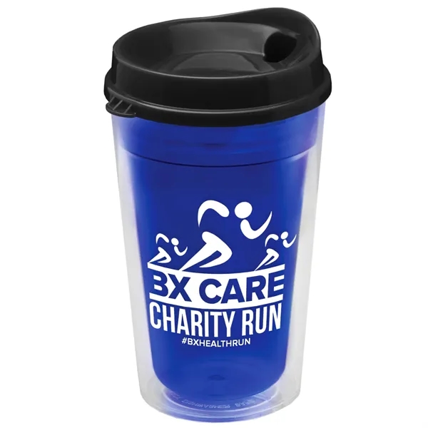 16 oz. Double-Wall Insulated Transparent Tumbler with Auto Sip Lid... from ASI 40480 Koozie Group