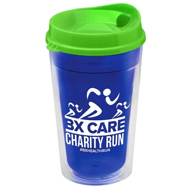 16 oz. Double-Wall Insulated Transparent Tumbler with Auto Sip Lid... from ASI 40480 Koozie Group