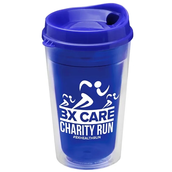 16 oz. Double-Wall Insulated Transparent Tumbler with Auto Sip Lid... from ASI 40480 Koozie Group