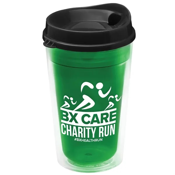 16 oz. Double-Wall Insulated Transparent Tumbler with Auto Sip Lid... from ASI 40480 Koozie Group