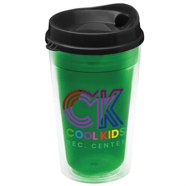 16 oz. Double-Wall Insulated Transparent Tumbler with Auto Sip Lid... from ASI 40480 Koozie Group