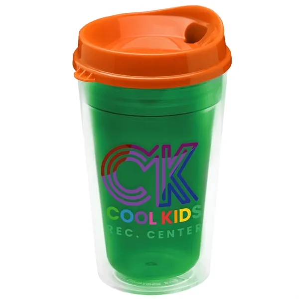 16 oz. Double-Wall Insulated Transparent Tumbler with Auto Sip Lid... from ASI 40480 Koozie Group
