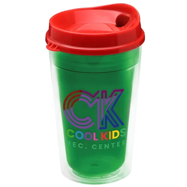 16 oz. Double-Wall Insulated Transparent Tumbler with Auto Sip Lid... from ASI 40480 Koozie Group