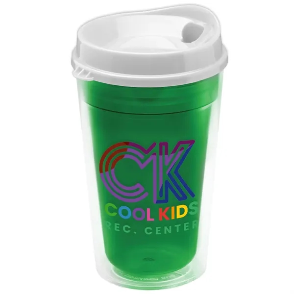 16 oz. Double-Wall Insulated Transparent Tumbler with Auto Sip Lid... from ASI 40480 Koozie Group