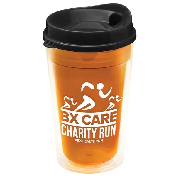 16 oz. Double-Wall Insulated Transparent Tumbler with Auto Sip Lid... from ASI 40480 Koozie Group