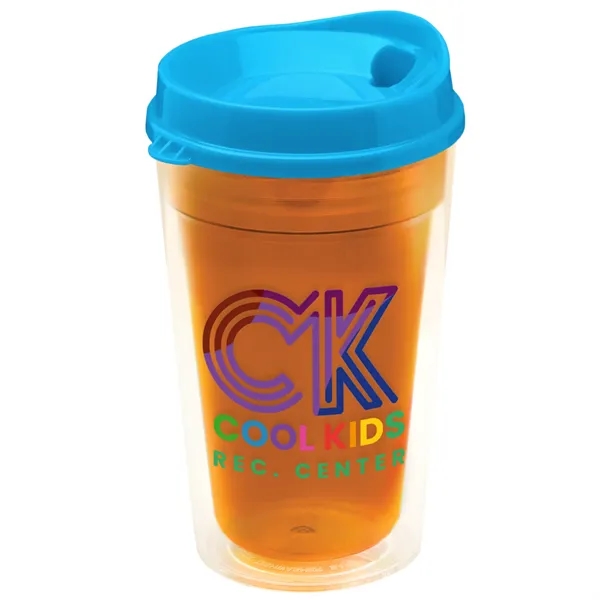 16 oz. Double-Wall Insulated Transparent Tumbler with Auto Sip Lid... from ASI 40480 Koozie Group