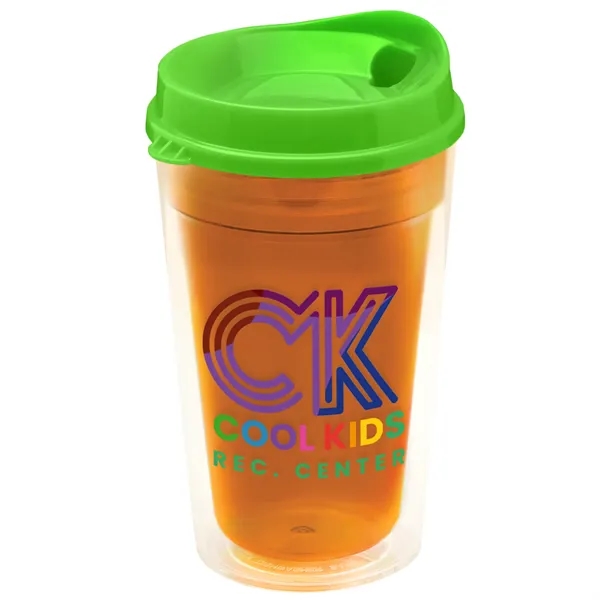 16 oz. Double-Wall Insulated Transparent Tumbler with Auto Sip Lid... from ASI 40480 Koozie Group