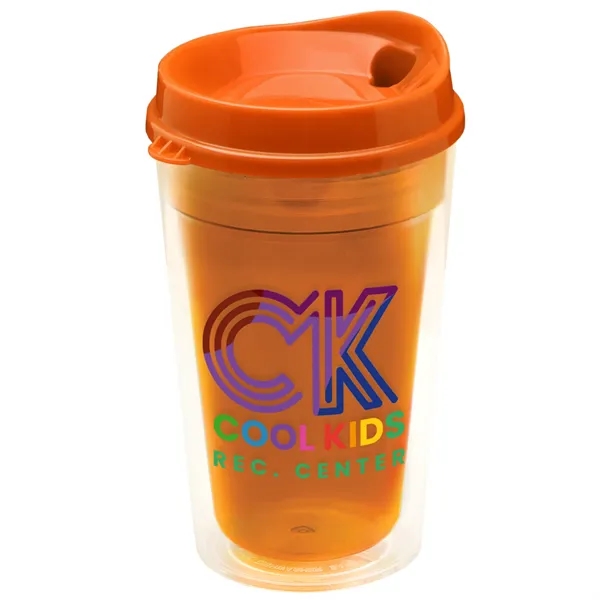 16 oz. Double-Wall Insulated Transparent Tumbler with Auto Sip Lid... from ASI 40480 Koozie Group