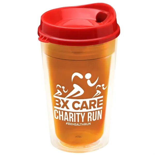 16 oz. Double-Wall Insulated Transparent Tumbler with Auto Sip Lid... from ASI 40480 Koozie Group