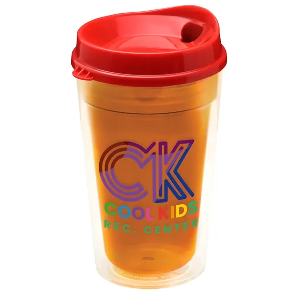 16 oz. Double-Wall Insulated Transparent Tumbler with Auto Sip Lid... from ASI 40480 Koozie Group