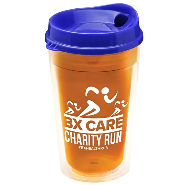 16 oz. Double-Wall Insulated Transparent Tumbler with Auto Sip Lid... from ASI 40480 Koozie Group